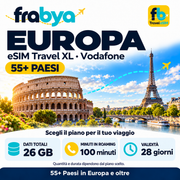 eSIM Travel XL — Vodafone Europa — Frabya Travel eSIM