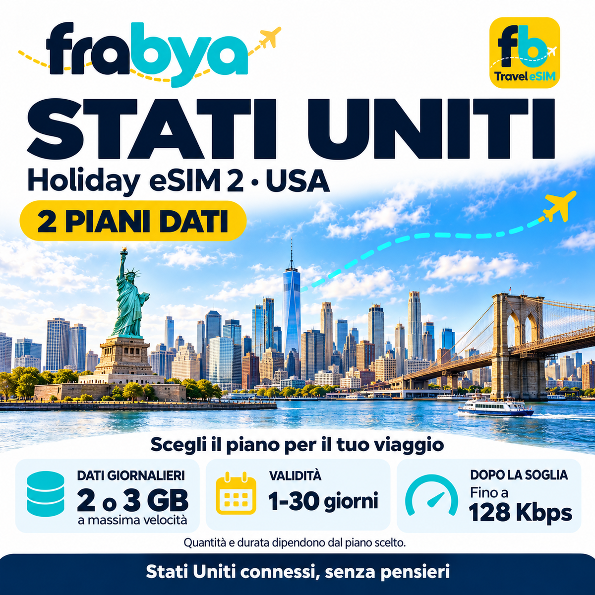 eSIM - Holiday eSIM 2 USA — Frabya Travel eSIM