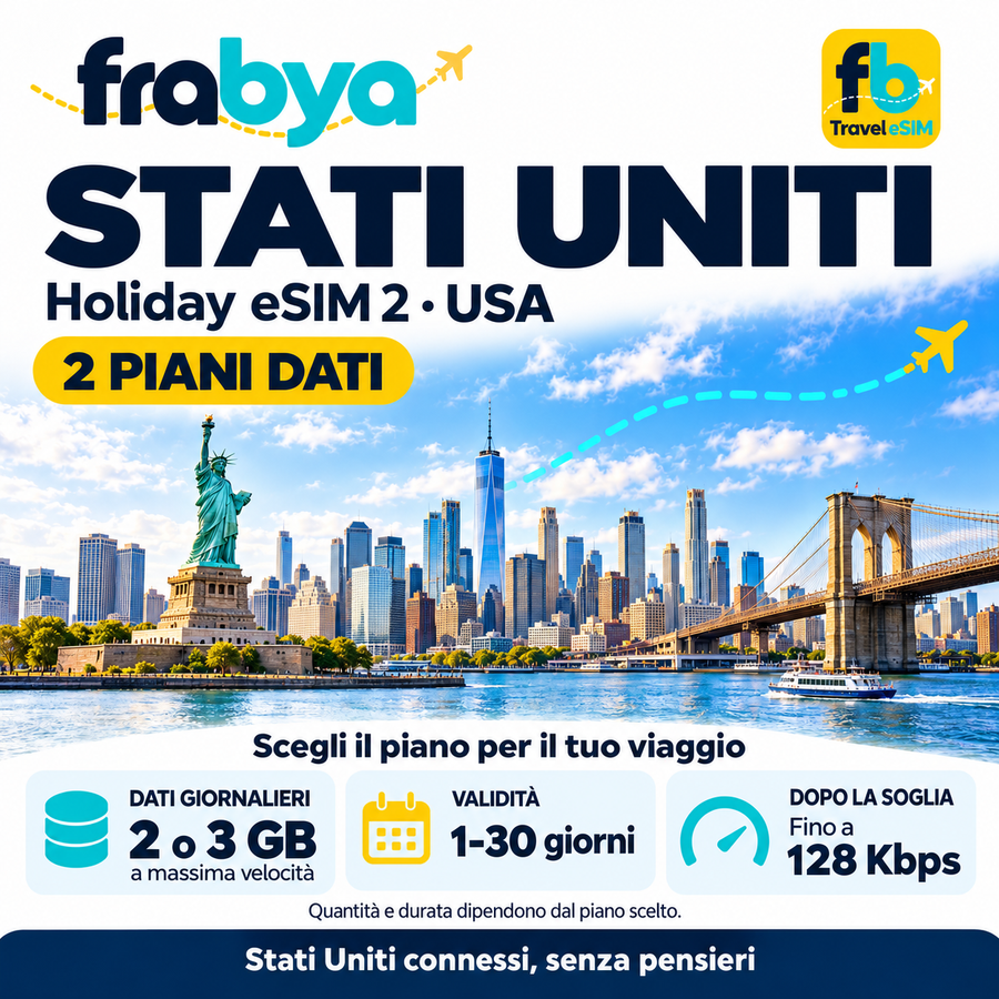 eSIM - Holiday eSIM 2 USA — Frabya Travel eSIM