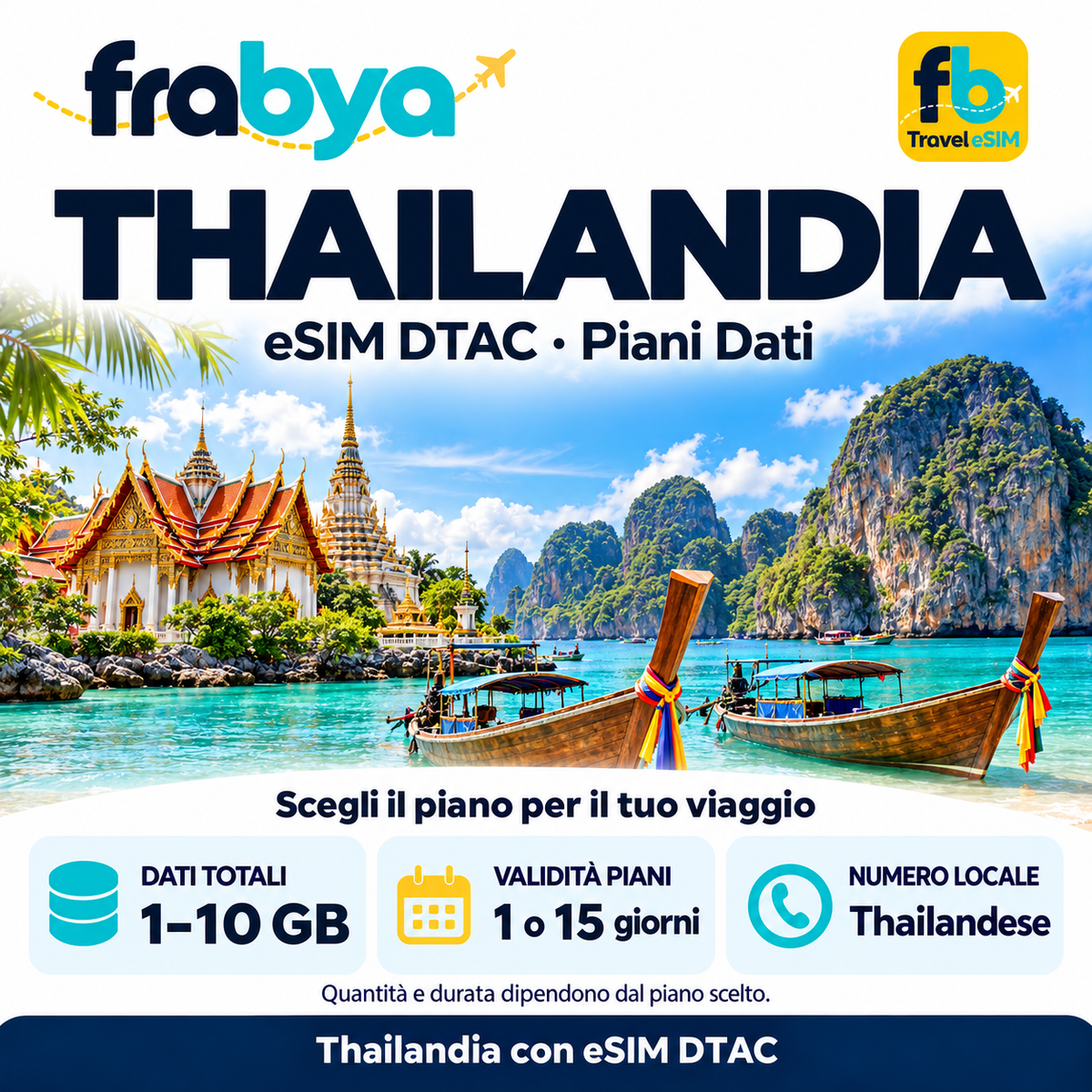 eSIM Thailandia DTAC – Piani Dati — Frabya Travel eSIM
