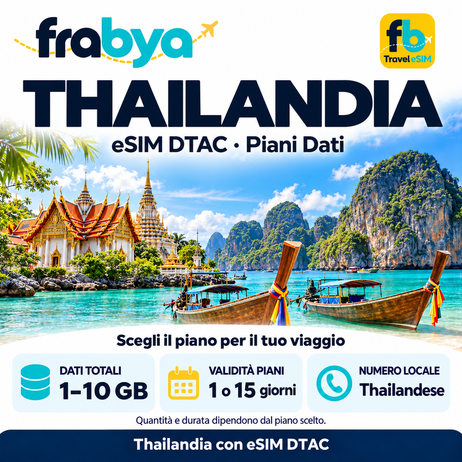 eSIM Thailandia DTAC – Piani Dati — Frabya Travel eSIM
