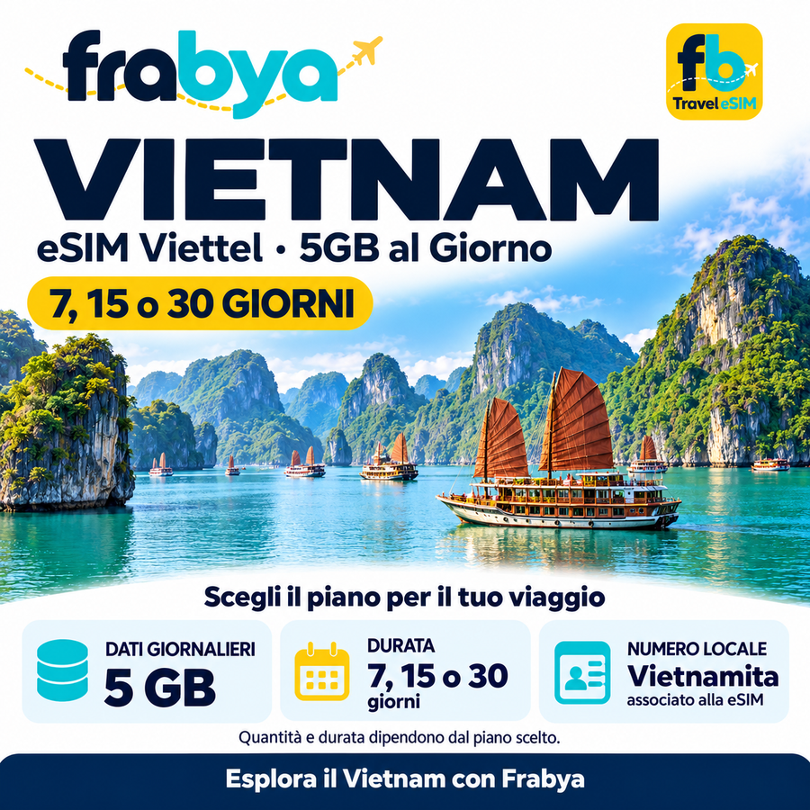 eSIM Vietnam Viettel – 5GB al Giorno — Frabya Travel eSIM