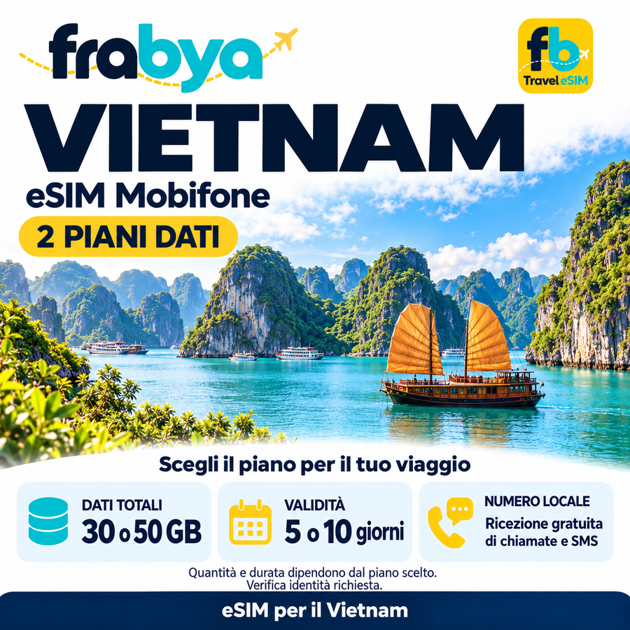eSIM Vietnam Mobifone – 30GB/50GB — Frabya Travel eSIM