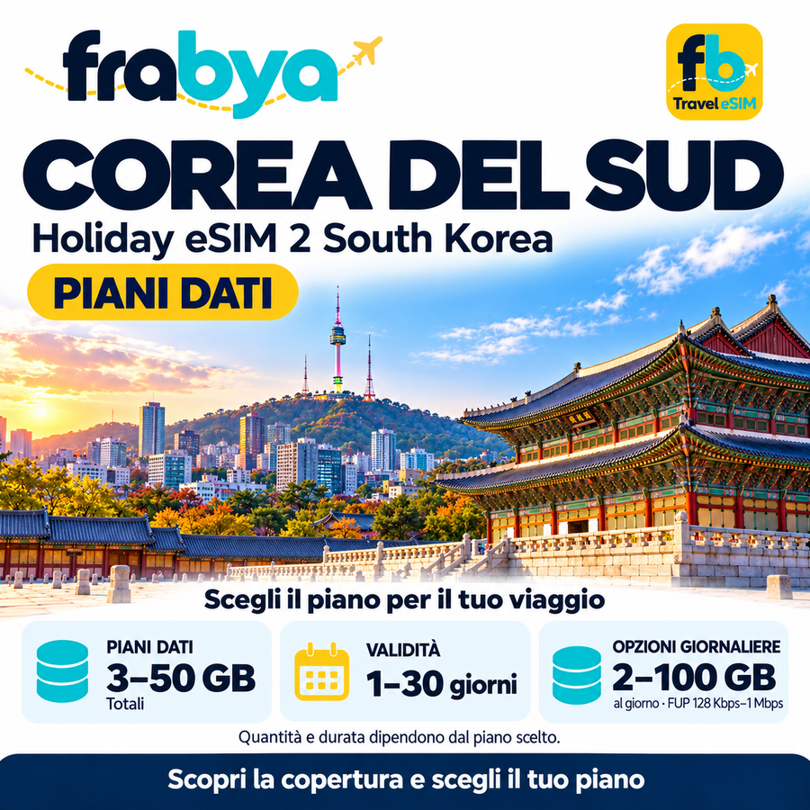 Holiday eSIM 2 South Korea — Frabya Travel eSIM