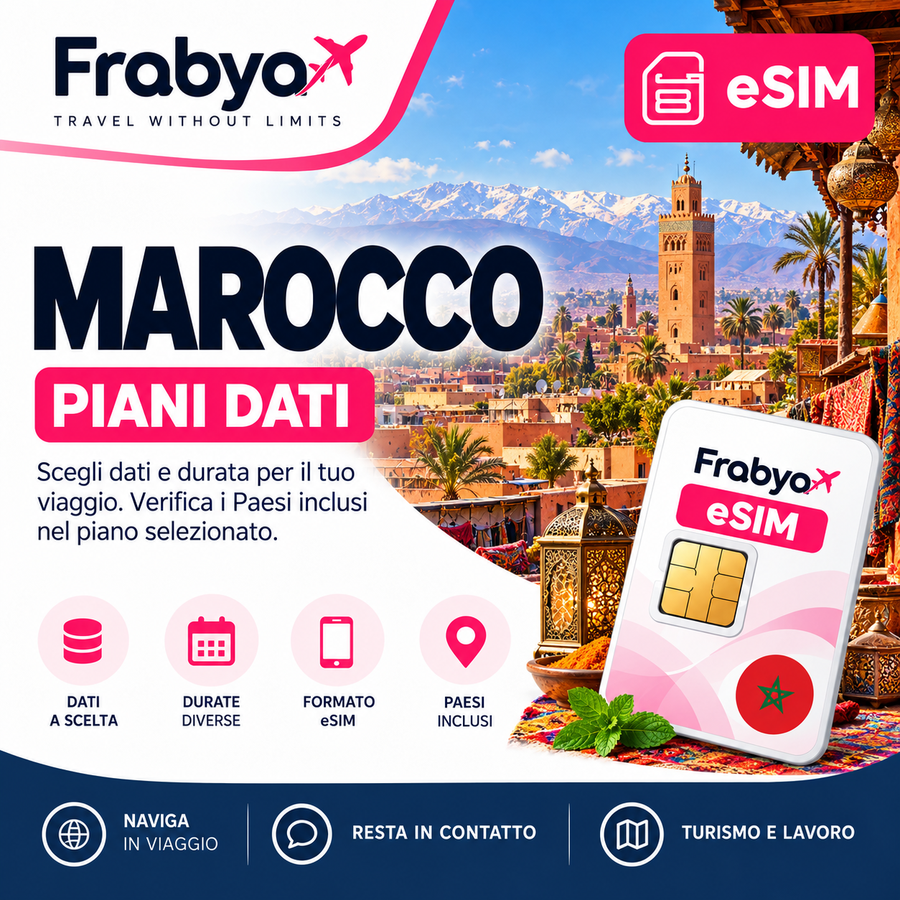 Frabya eSIM MAROCCO — piani dati e durate selezionabili