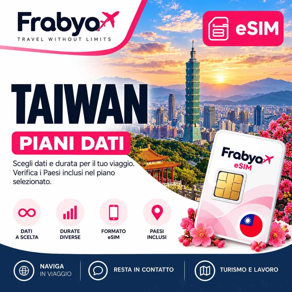 Frabya eSIM TAIWAN — piani dati
