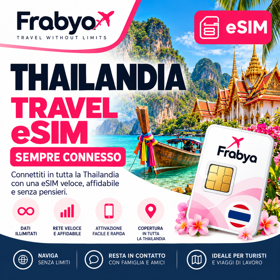 eSIM Thailandia TRUE Tourist Infinite 5G - Frabya
