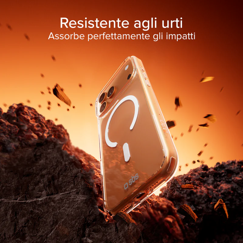 SBS D3O MagSafe iPhone 17 Pro Clear Case